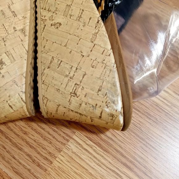 Skechers Luxe Foam Wedge Sandals Womens Sz 11 EU 41 Thong Slip On 38533 - Picture 9 of 16